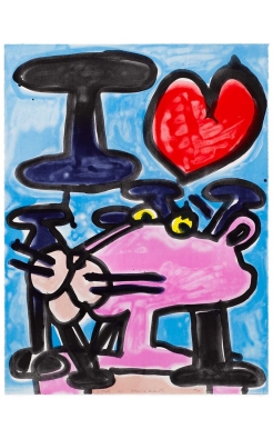 Katherine Bernhardt, I Love New York, 2021