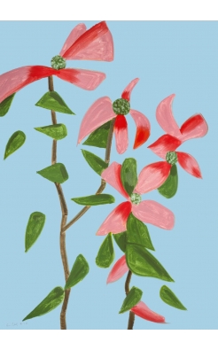 Alex Katz, Red Dogwood 2, 2021 Alex Katz, Red Dogwood 2, 2021