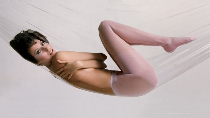 Neal Barr, Merel Lynn in National Ad for Hanes Hosiery, 1966